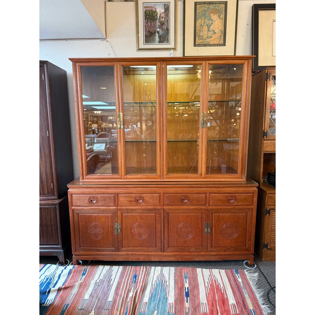 Chinese Ming Style Rosewood Display Cabinet For Sale - Image 4 of 12