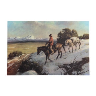 Duane Bryers, Riding Chuck Line, Lithograph For Sale