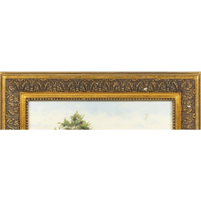 River Landscape, Oil Painting on Platex For Sale - Image 6 of 8