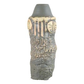 Large Sculptural Floor Vase in Stoneware by Bernard Rooke, 1960s-1970s For Sale