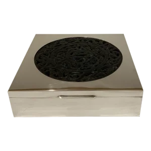 Argenteria Dabbene Wood and Silver Box