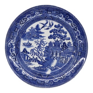 E B and J E L Willow Blue White 10 Inches Plate 4664b For Sale