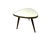 Vintage Side Table with Rounded Triangular Top, 1950s For Sale