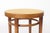 Wood Mid-Century Modern Beech Bentwood Stool with Vienna Cane Seat, 1950s For Sale - Image 7 of 9