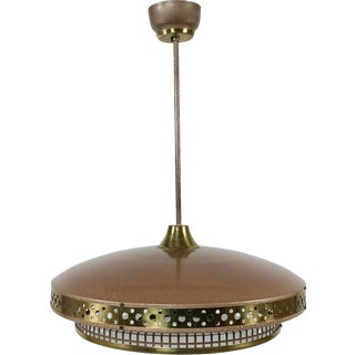 Space Age Ufo Pendant Lamp by Ludib Bratislava, 1950s For Sale