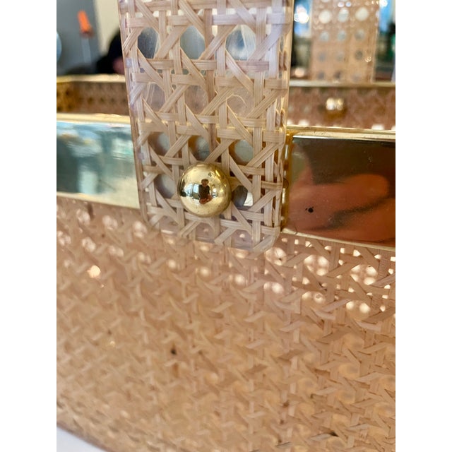 Storage Basket in Viennese Wickerwork in the style of Gabriella Crespi, Italy, 1970s For Sale - Image 6 of 10