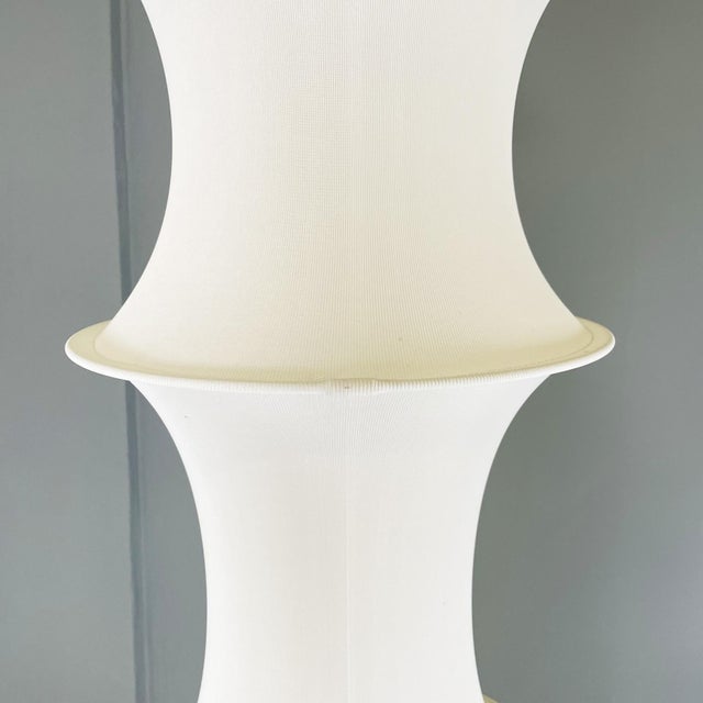 Italian mid-century White chandelier mod. Falkland by Bruno Munari for Danesi Milano, 1964 Chandelier mod. Falkland...