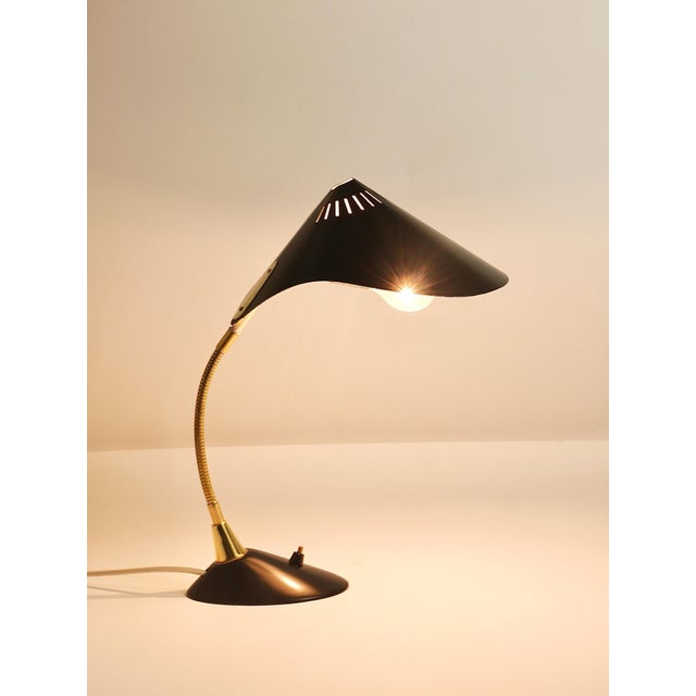 Mid-Century Brass Table Lamp, 1950s For Sale - Image 3 of 18