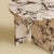 Contemporary White Calacatta Violet Marble Side Table with Round Top by Lebanto For Sale - Image 3 of 5