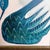 Art Deco Original Blue Swan Painting in Ornate Gold Studded Frame, Oil on Canvas, 13" X 16" by Tatiana Duperault For Sale - Image 3 of 4