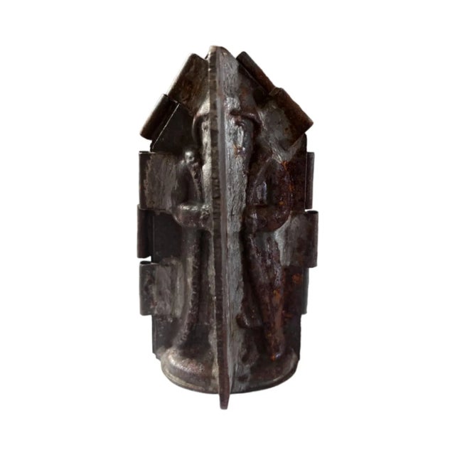 Set of 4 Antique French Santa Claus Chocolate Molds For Sale - Image 4 of 11