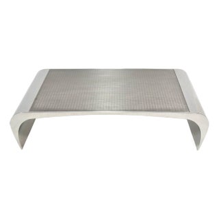 Louis Lara Monumental Brueton Selina K Coffee Table, Stainless Steel For Sale