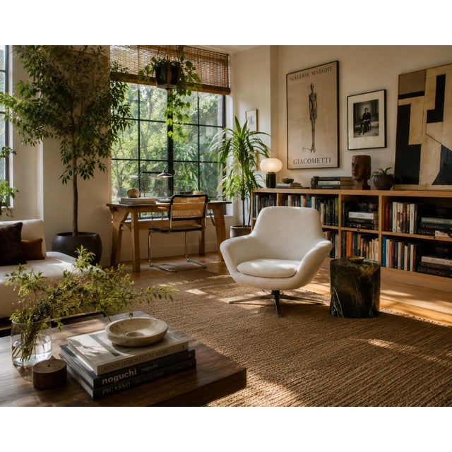 Coalesse by Steelcase Lounge Swivel Chair – Pearson Lloyd – Ivory Upholstery For Sale In San Francisco - Image 6 of 6
