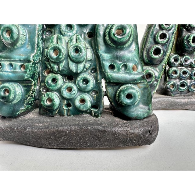 Studio Ceramic Bookends by Rudolf Mauke, Germany, 1960s, Set of 2 For Sale - Image 10 of 18