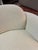 Wood Custom Cream Color Boucle and Wood Lounge Chair For Sale - Image 7 of 11