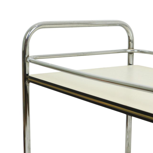 Vintage Serving Cart in Chrome, 1960s For Sale - Image 11 of 16