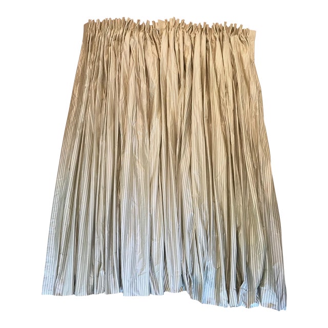Custom Silk Taffeta Triple Width Curtain Panels A Pair Chairish