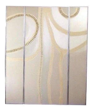 Vintage 3 Panel Original Modern Oil Painting Harris G Strong Studio Canvas