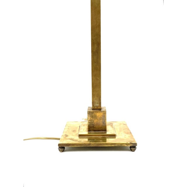 Large Brass Table Lamp by A. Boffelli, Milan, Italy, 1935 For Sale - Image 12 of 18
