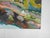 Contemporary gouache on wood panel portrait painting of woman in garden by K. C. Bacon (1948-2026) Washington. Signed...