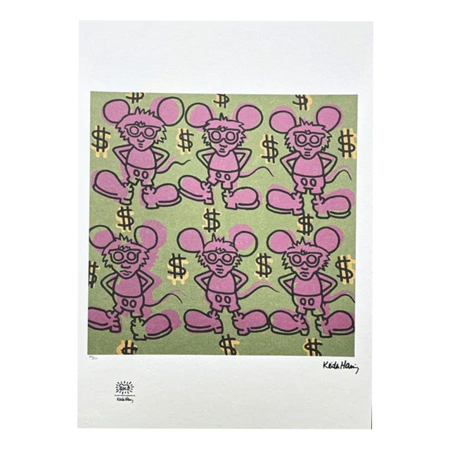 After Keith Haring, Andy Mouse, Print For Sale