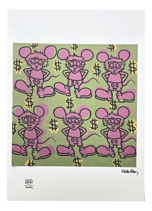 After Keith Haring, Andy Mouse, Print