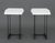 White Contemporary White Marble Top Side Tables, Pair For Sale - Image 8 of 8