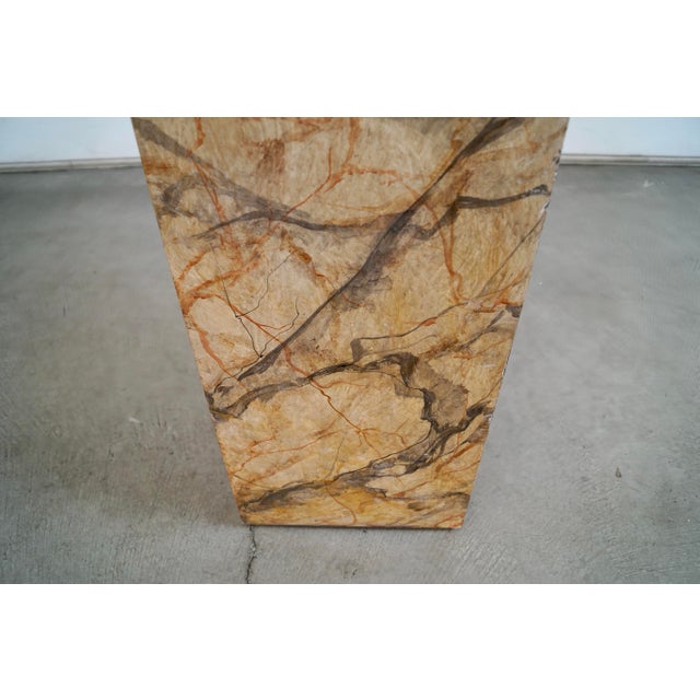 1970’s Postmodern Faux Marble Pedestal Column For Sale - Image 12 of 12