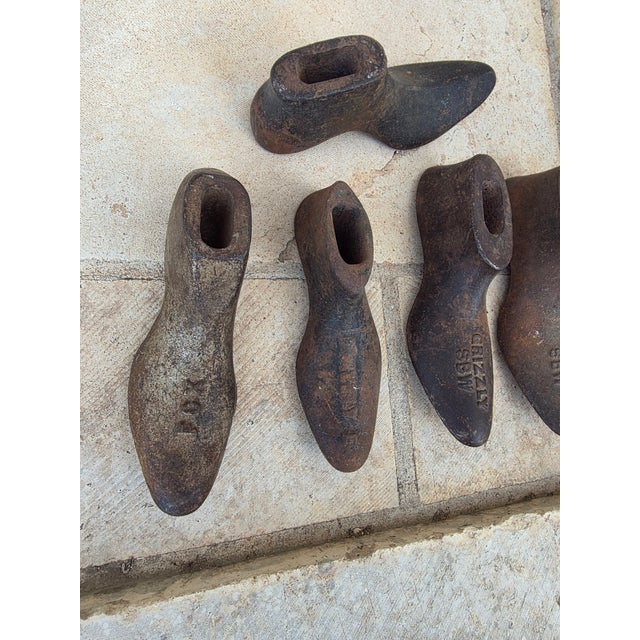 Collection of Five Antique Cast Iron Shoe Last For Sale In San Antonio - Image 6 of 9
