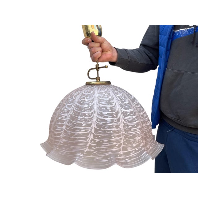 Large Pink Murano Glass Light Pendant, 1970s For Sale - Image 13 of 13
