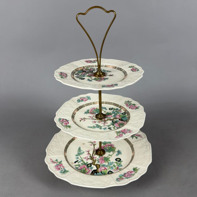 Vintage Three-Tier Etagere in Porcelain, 1950s For Sale - Image 14 of 14