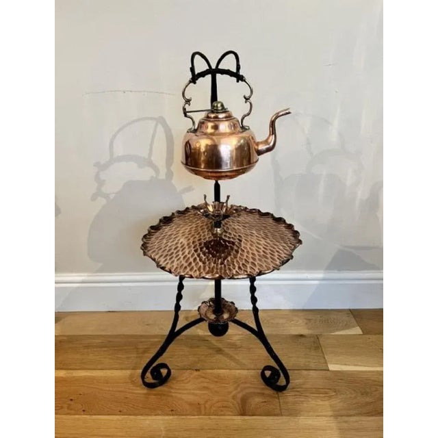 Metal Art and Crafts Copper Hanging Kettle, 1890s, Set of 2 For Sale - Image 7 of 9