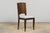 Wood 1920s French Art Deco Walnut Dining Chairs W/ Striped Linen - Set of 6 For Sale - Image 7 of 18