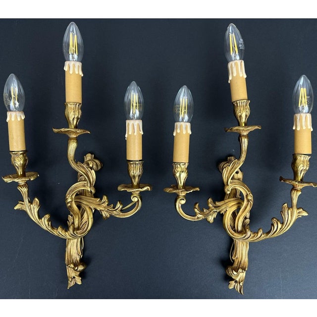Vintage French Wall Sconces, Set of 2 For Sale - Image 15 of 15
