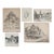 Collection of Late 19th Century Architectural Drawings Europe - Set of 5 For Sale