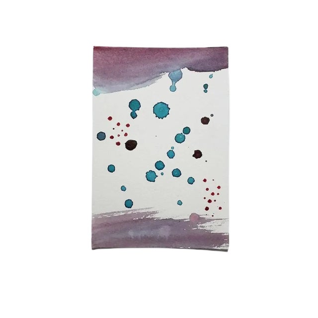 Bubbles, Original Watercolor Drawing by Antonietta Valente, 2020 For Sale