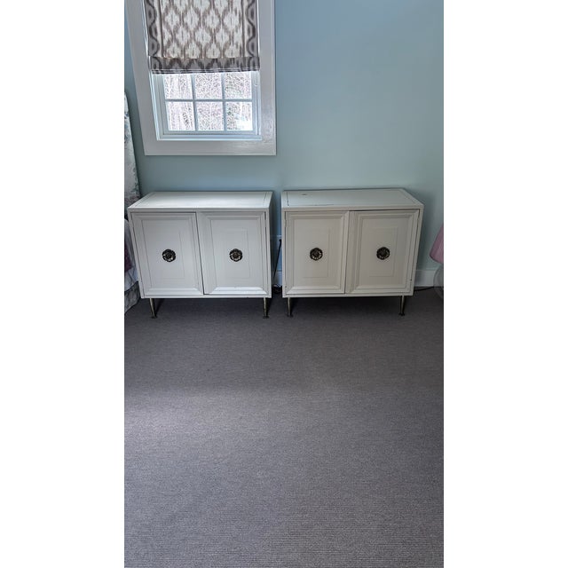 1970s Dorothy Draper Style Nightstands, A Pair For Sale - Image 13 of 17