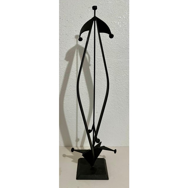 Mario Almaguer, Large Mario Almaguer Cuban Art Welded Painted Steel Abstract Sculpture Modernism, 2005 For Sale In Miami - Image 6 of 11