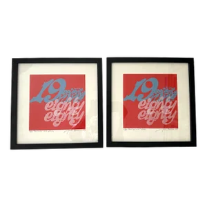 Jack Brusca Screen Print "1979 & 88" Ap Signed