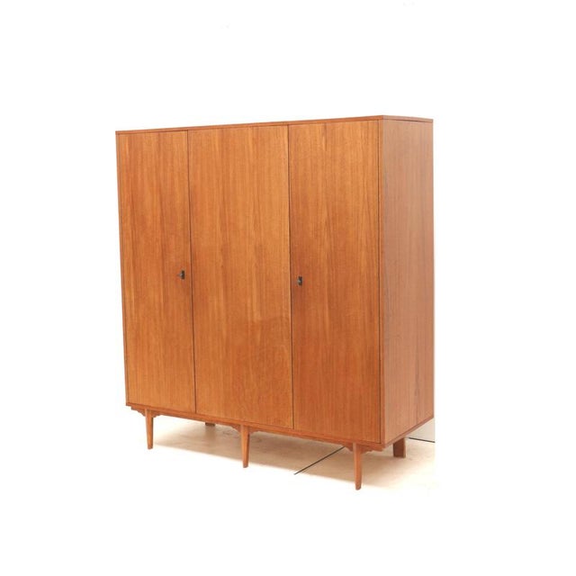 Vintage Belgian 3-Door Wardrobe, 1960s For Sale - Image 3 of 9