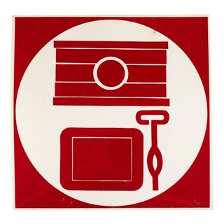 Wall Sign in Plastic For Sale