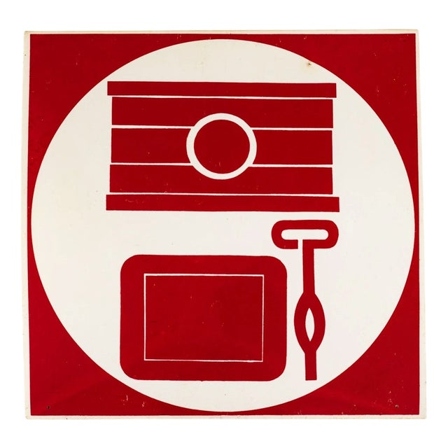 Wall Sign in Plastic For Sale