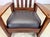 Wood Antique Stickley Brothers Mission Oak Arts & Crafts Rocking Chair New Leather Seat For Sale - Image 7 of 12