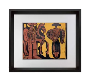 Pablo Picasso Linogravure Ltd Edition - "Picador Et Torero” W/Frame Included
