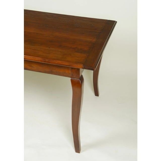 19th Century French Louis XV Style Cherry Farm Table For Sale - Image 5 of 8
