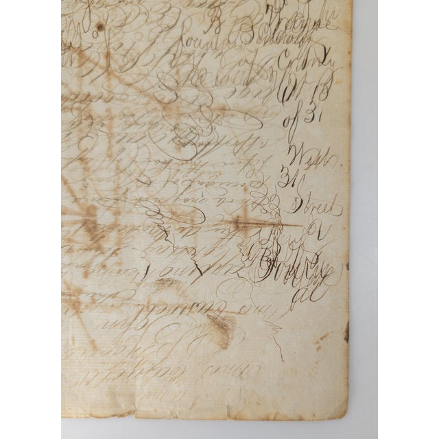 19th Century Folk Art Nautical Sailor Made Drawing of a Ship For Sale - Image 10 of 11