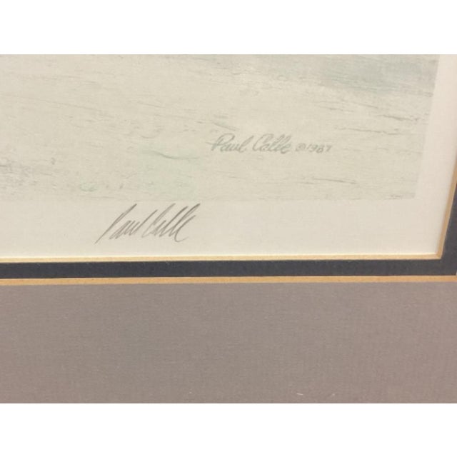 Paul Calle Signed Limited Edition Print “Into the Great Alone” 726/950 Framed 1987 For Sale - Image 4 of 4