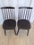 Mid-Century Modern Vintage Black Beech Dining Chairs in the style of Ilmari Tapiovaara, 1970s, Set of 2 For Sale - Image 3 of 15