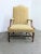 Late 1800's Hepplewhite style library chair, larger size then typically seen in this form mahogany frame, spade foot,...
