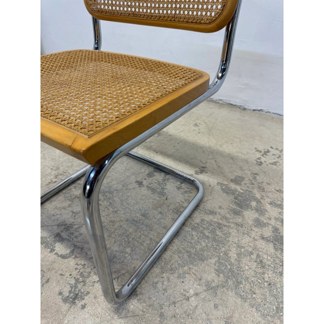 Cesca Cantilevered Chrome and Cane Chair After Marcel Breuer, Italy 1970s For Sale - Image 10 of 11